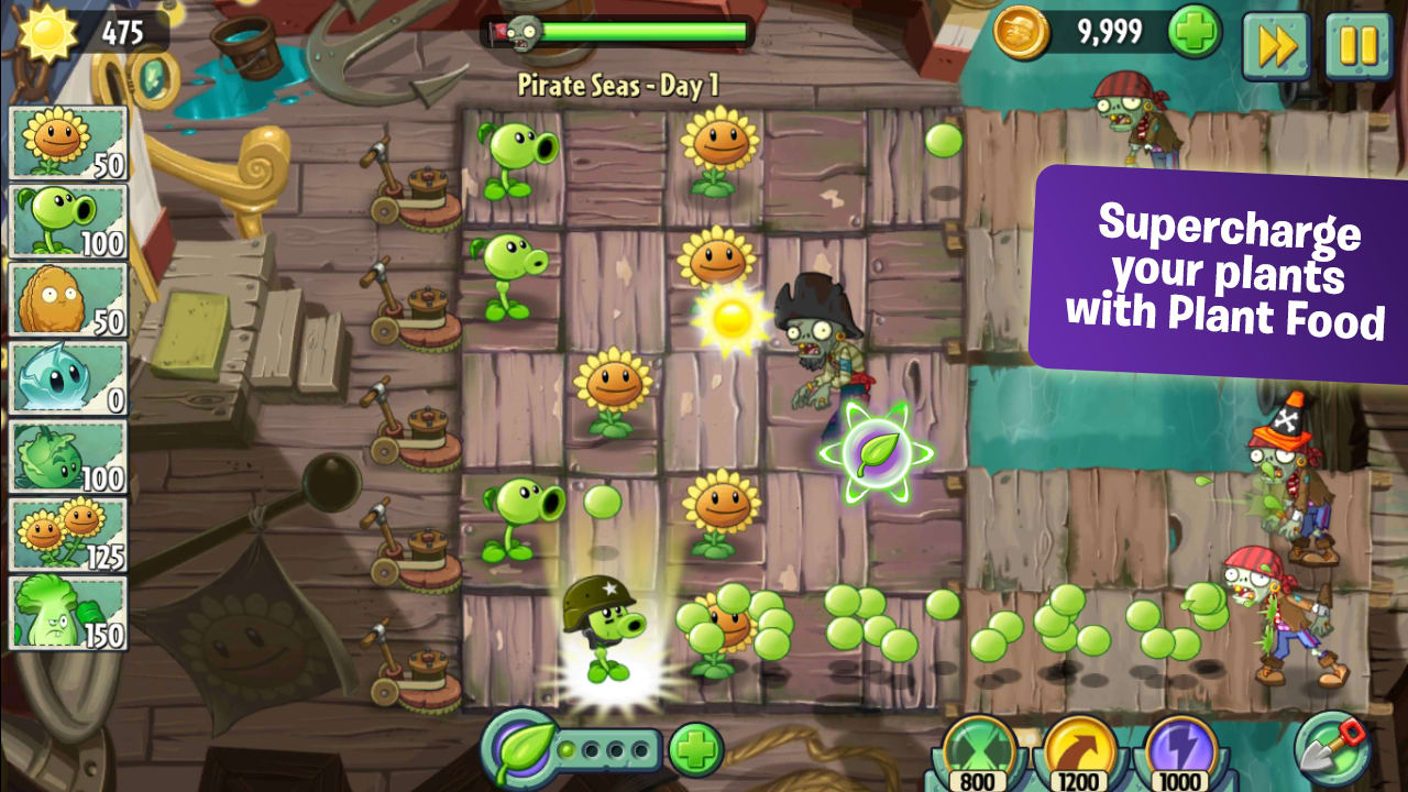 Plants vs zombies for android